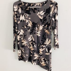 Floral Grey toned Blouse Croft&Barrow